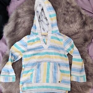 Striped Kids Hoodie by Cat & Jack - Blue, Yellow, and White